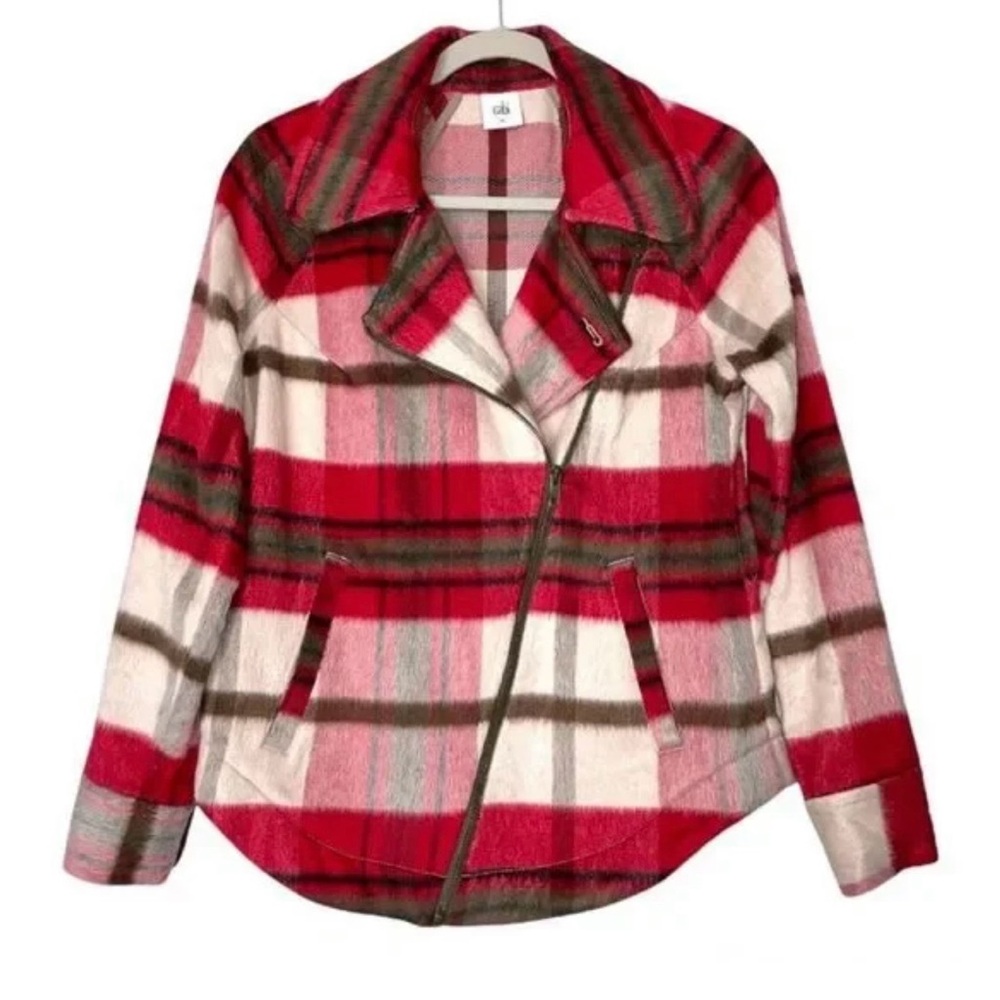 CAbi Women's Red Plaid Jacket